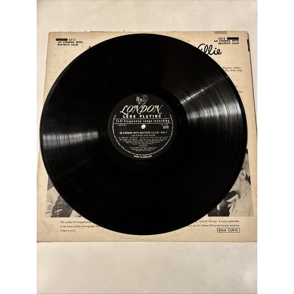 An Evening With Beatrice Lillie London Records 1955 LP Eadie and Rack LL 1373 - Picture 3 of 4